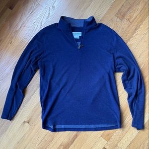 Mizzen and main navy pullover